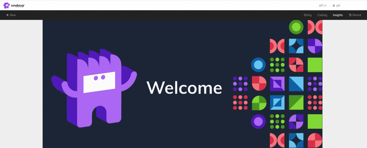 Subscribe Portal Menu Options Displayed
