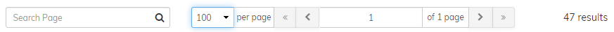 Page search bar and display control